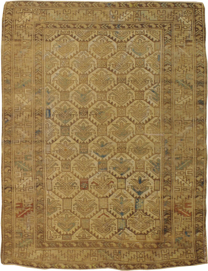 Antique Caucasian Shirvan Rug, No.9013 - Staging