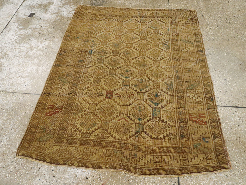 Antique Caucasian Shirvan Rug, No.9013 - Staging