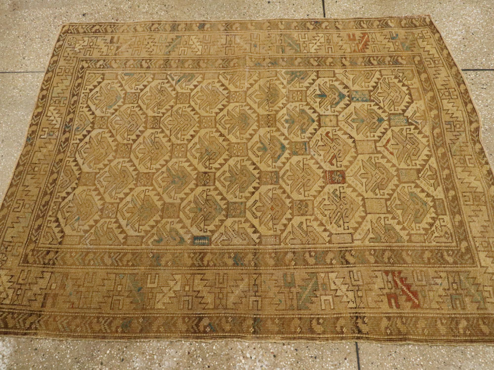 Antique Caucasian Shirvan Rug, No.9013 - Staging