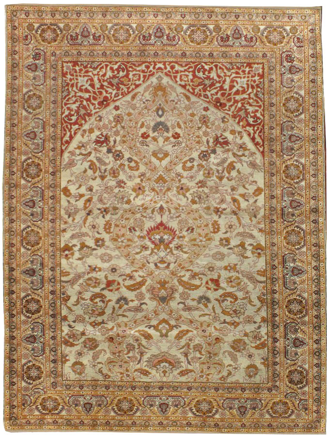 Antique Turkish Kayseri Carpet, No.9022 - Staging