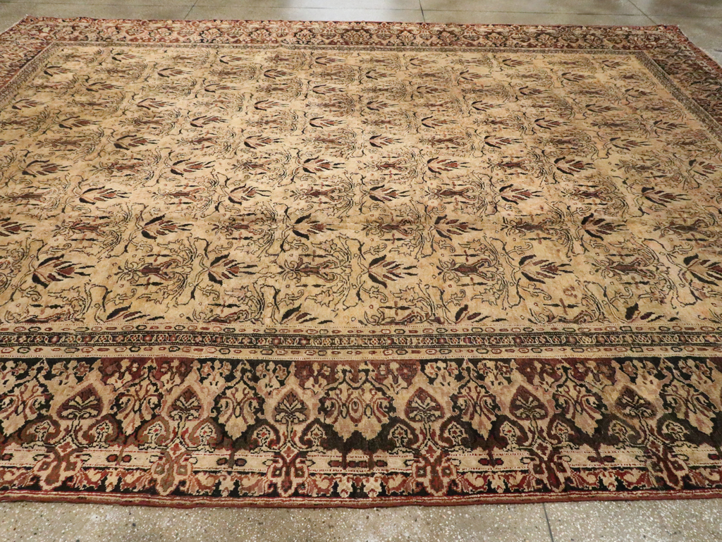 Antique Indian Lahore Carpet, No.9023 - Staging