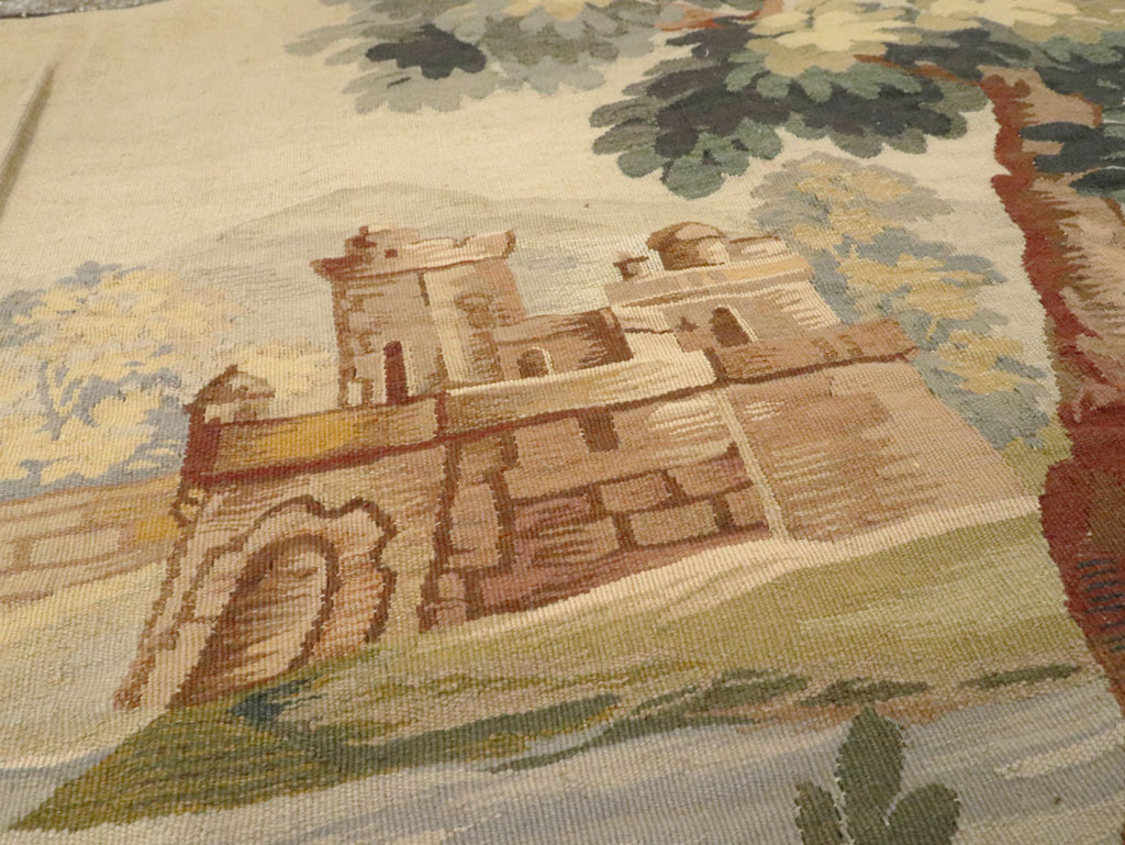 Antique French Tapestry, No.9031 - Staging