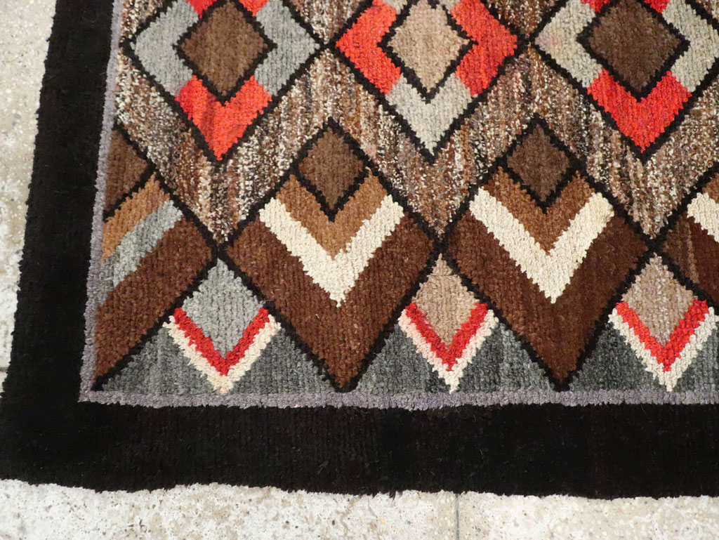 Vintage Art Deco Rug, No.9032 - Staging