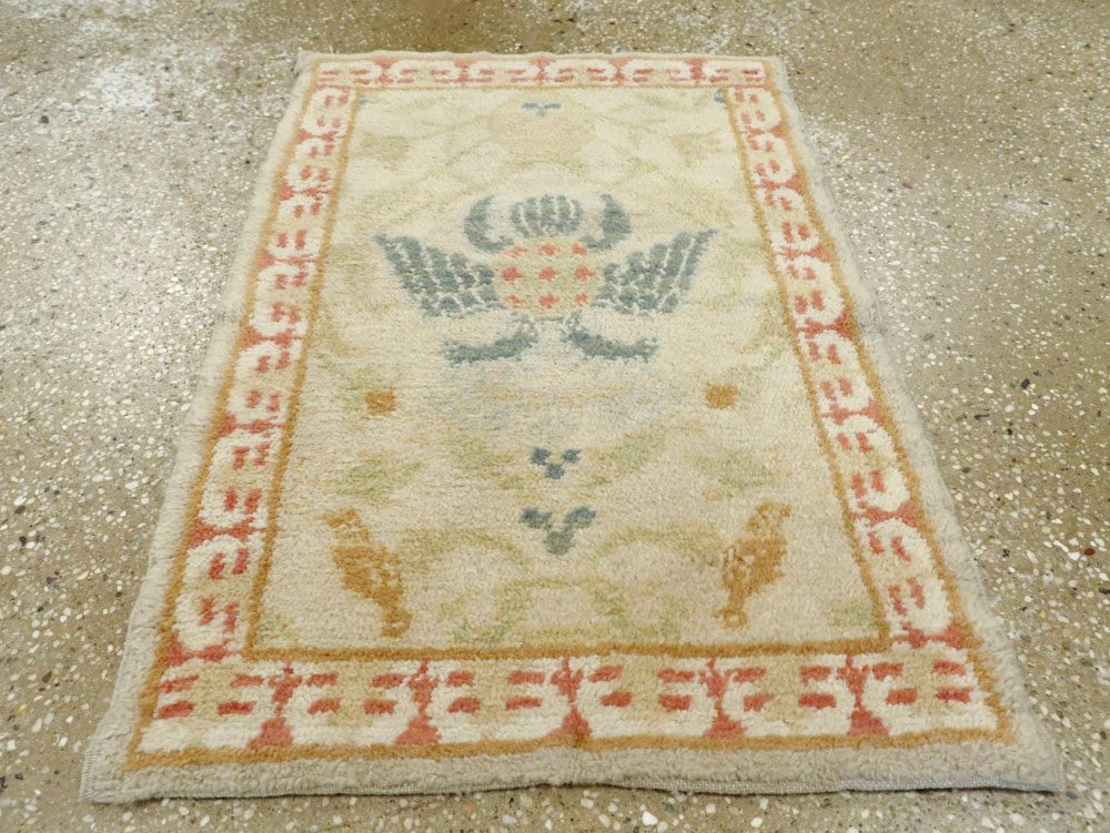 Antique Spanish Cuenca Carpet, No.9040 - Staging