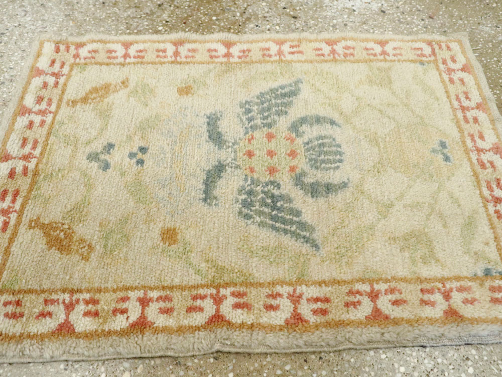 Antique Spanish Cuenca Carpet, No.9040 - Staging