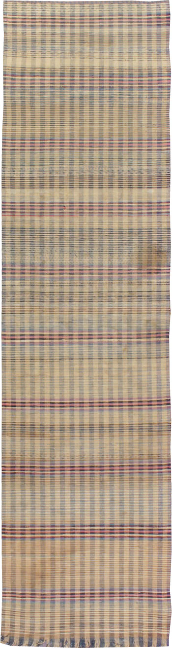 Vintage American Rag Rug Runner, No.9060 - Staging