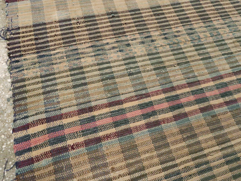 Vintage American Rag Rug Runner, No.9060 - Staging