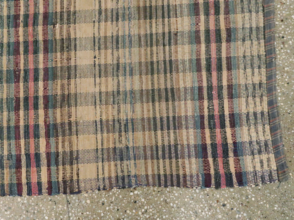 Vintage American Rag Rug Runner, No.9060 - Staging