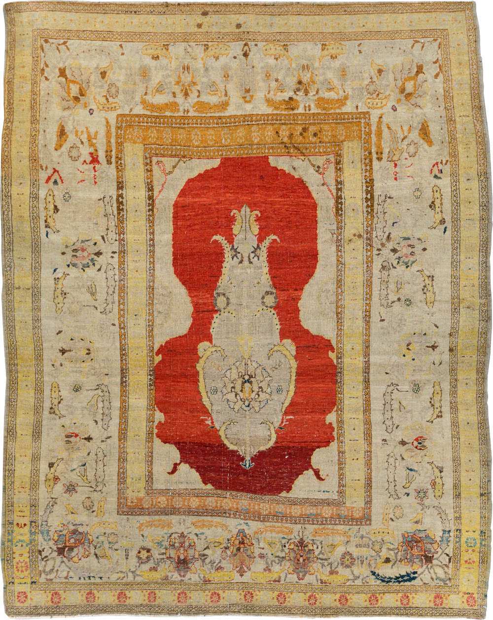 Antique Tabriz Hagi Jalili Carpet, No.9069 - Staging