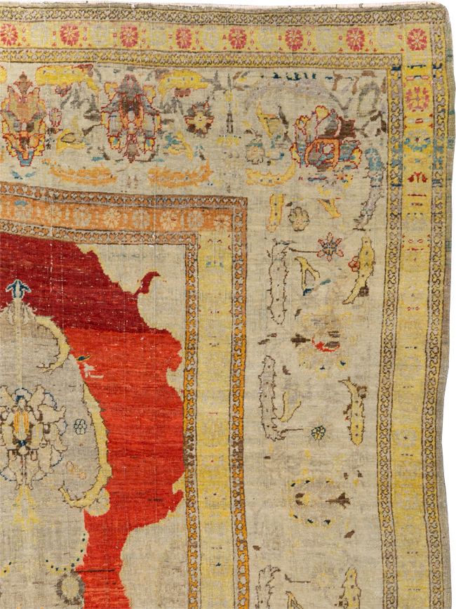 Antique Tabriz Hagi Jalili Carpet, No.9069 - Staging