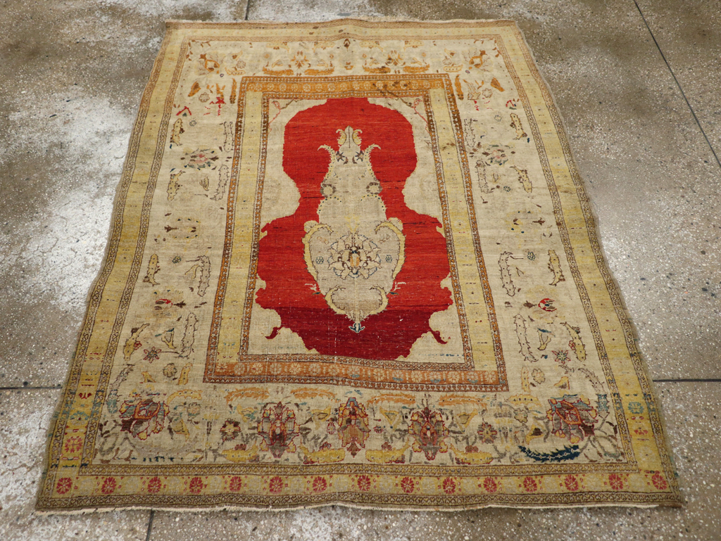 Antique Tabriz Hagi Jalili Carpet, No.9069 - Staging