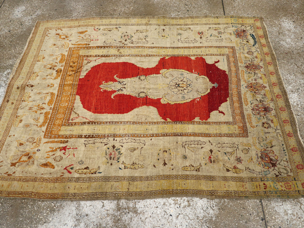 Antique Tabriz Hagi Jalili Carpet, No.9069 - Staging