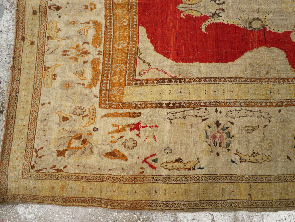 Antique Tabriz Hagi Jalili Carpet, No.9069 - Staging