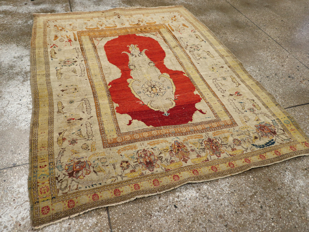 Antique Tabriz Hagi Jalili Carpet, No.9069 - Staging
