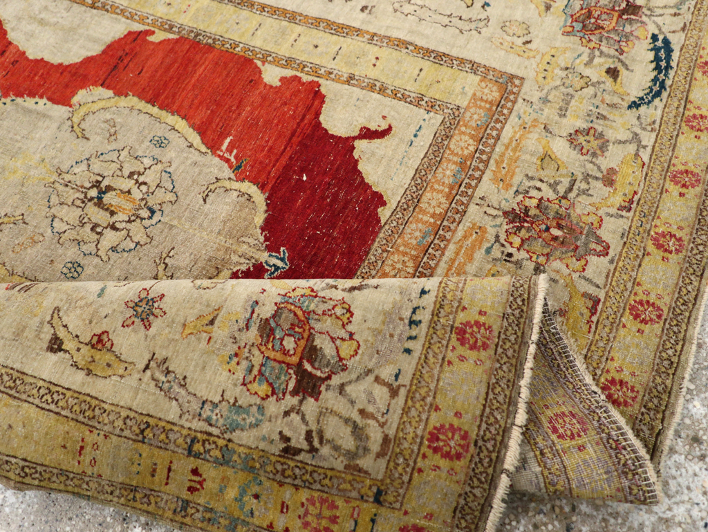 Antique Tabriz Hagi Jalili Carpet, No.9069 - Staging