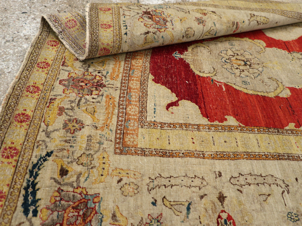 Antique Tabriz Hagi Jalili Carpet, No.9069 - Staging