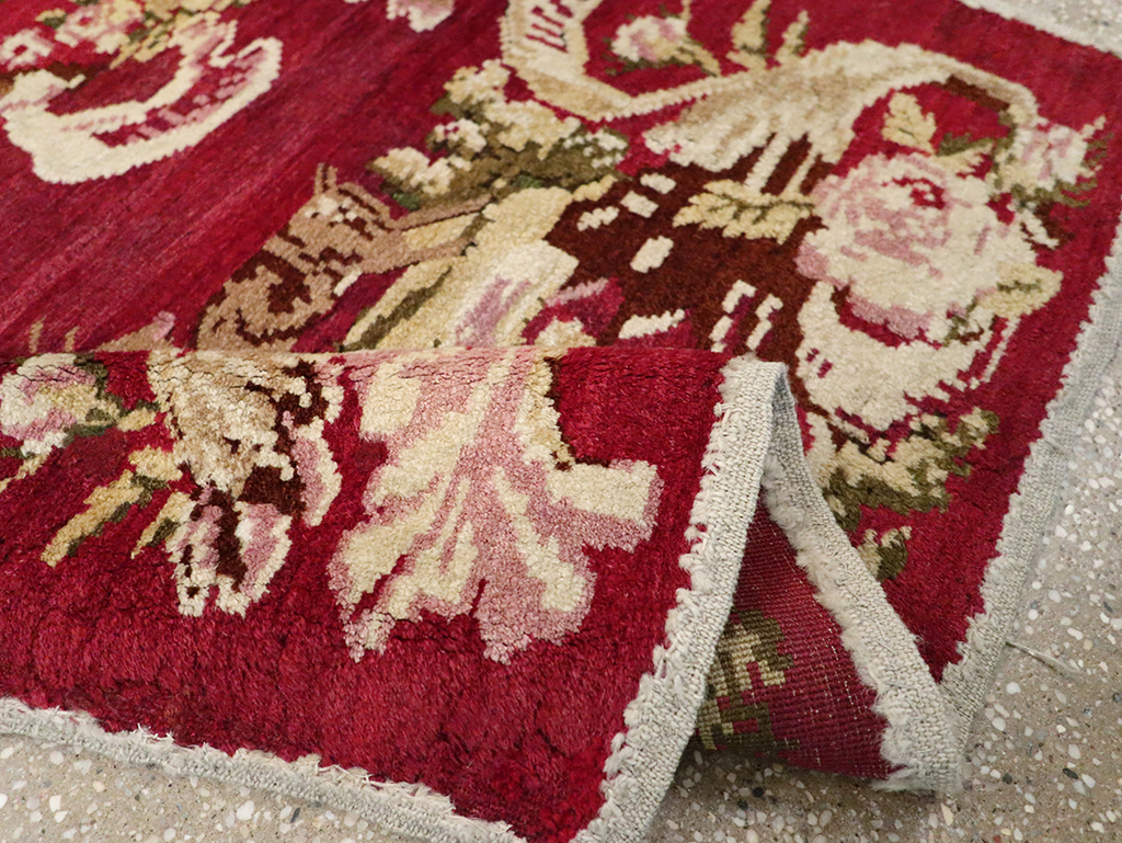 Antique Indian Lahore Pictorial Rug, No.9078 - Staging