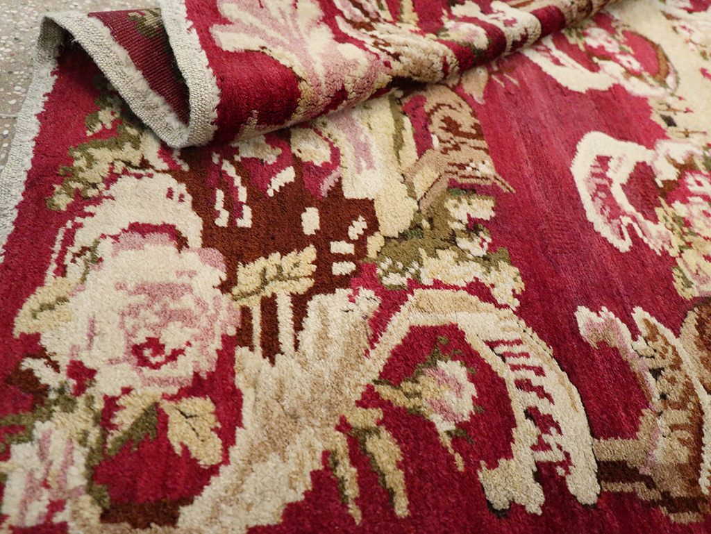 Antique Indian Lahore Pictorial Rug, No.9078 - Staging