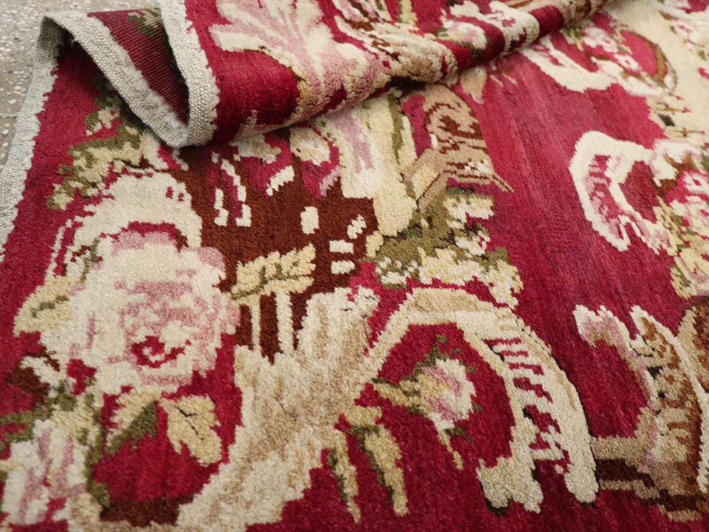 Antique Indian Lahore Pictorial Rug, No.9078 - Staging