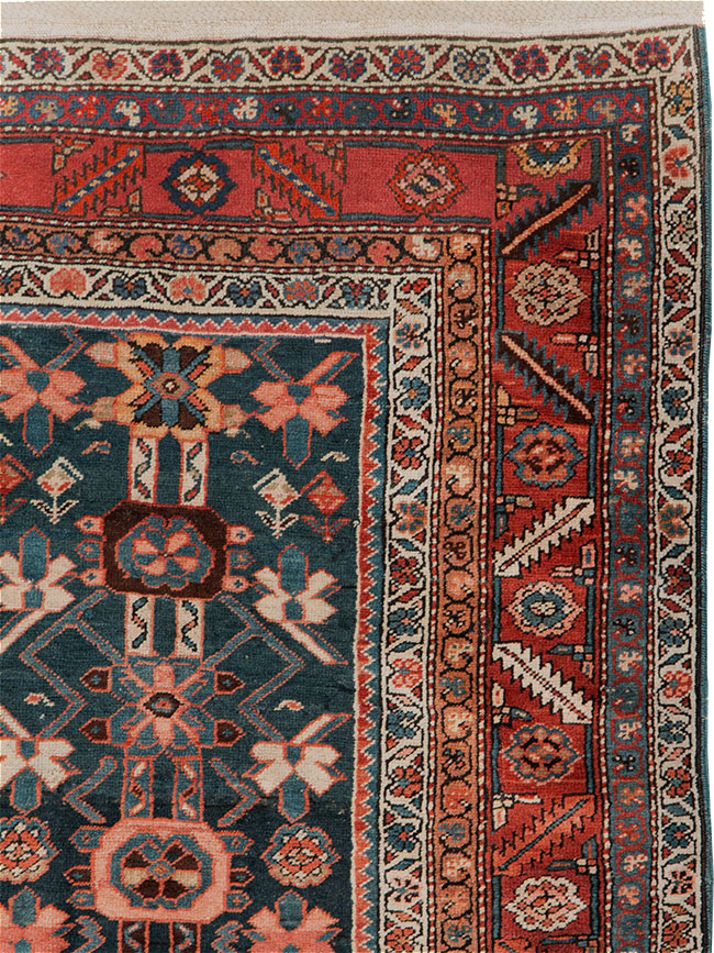 Antique Persian Bakshaish Pictorial Rug, No.9079 - Staging