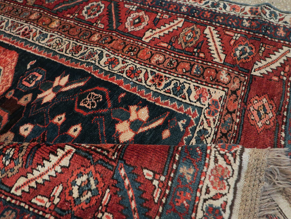 Antique Persian Bakshaish Pictorial Rug, No.9079 - Staging