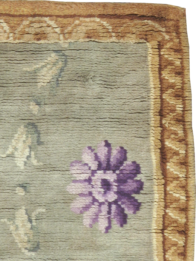 Antique French Savonnerie Rug, No.9092 - Staging