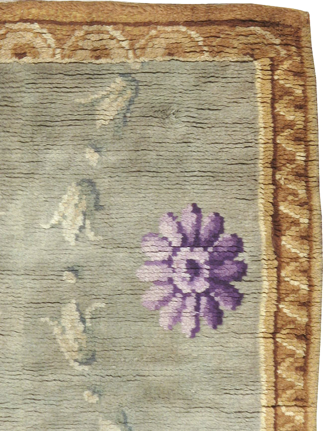 Antique French Savonnerie Rug, No.9092 - Staging