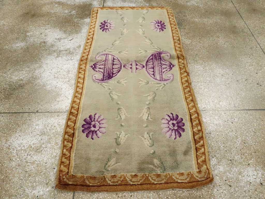 Antique French Savonnerie Rug, No.9092 - Staging