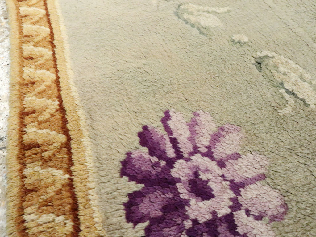 Antique French Savonnerie Rug, No.9092 - Staging