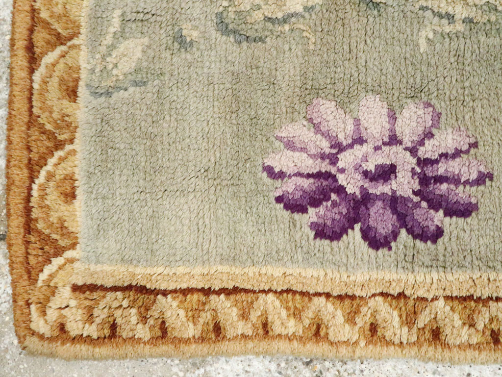 Antique French Savonnerie Rug, No.9092 - Staging