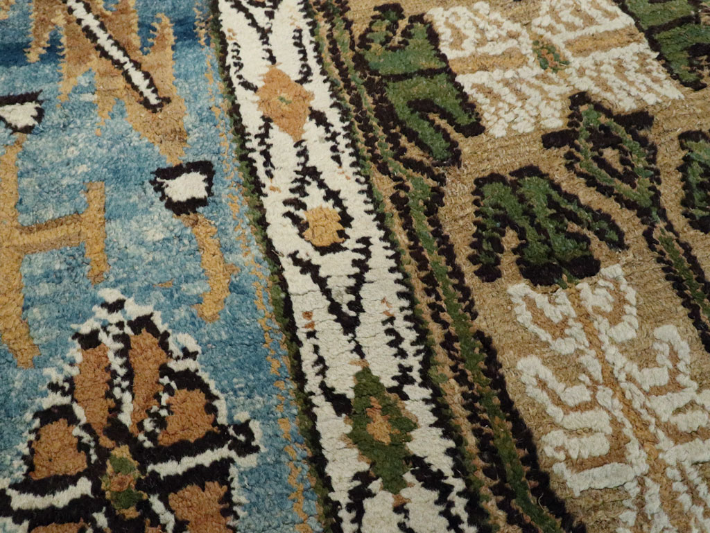 Antique Spanish Cuenca Rug, No.9093 - Staging