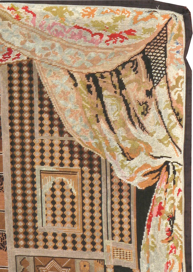 Antique French Needlepoint Tapestry, No.9097 - Staging