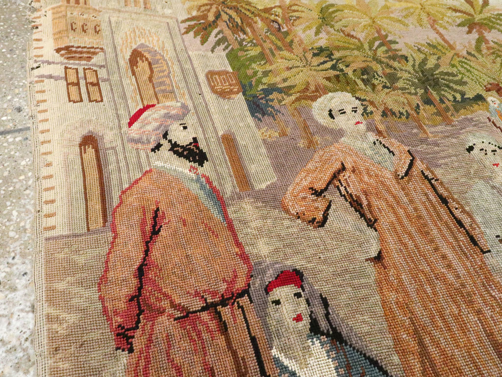 Antique French Needlepoint Tapestry, No.9097 - Staging