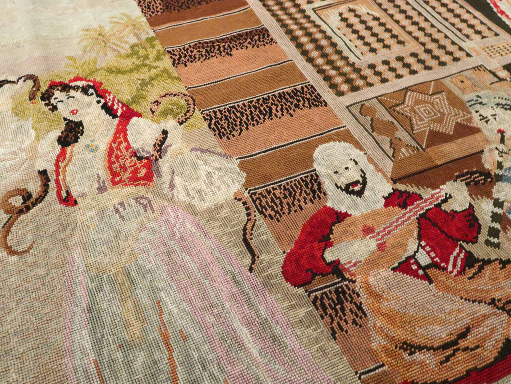 Antique French Needlepoint Tapestry, No.9097 - Staging