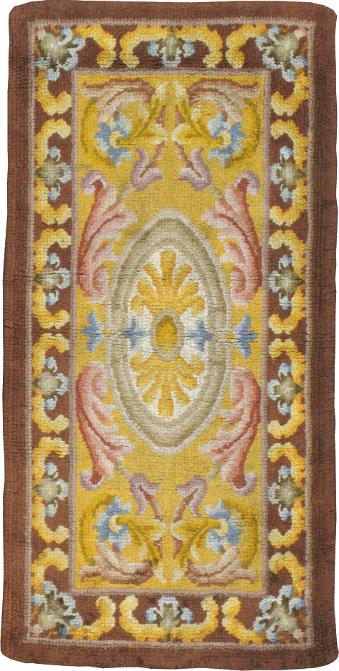 Antique French Savonnerie Rug, No.9099 - Staging