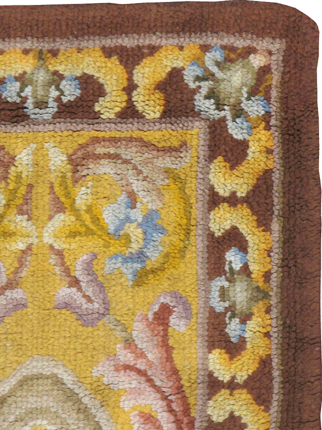 Antique French Savonnerie Rug, No.9099 - Staging