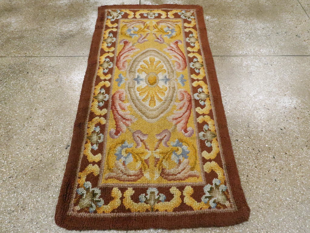 Antique French Savonnerie Rug, No.9099 - Staging