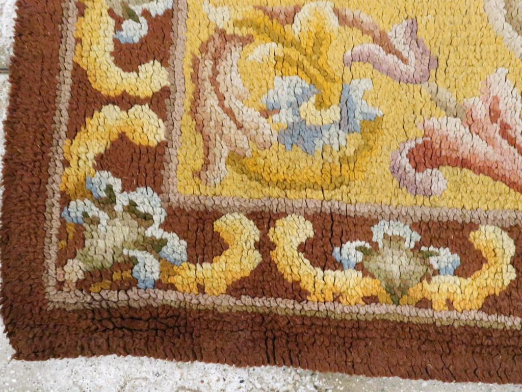 Antique French Savonnerie Rug, No.9099 - Staging