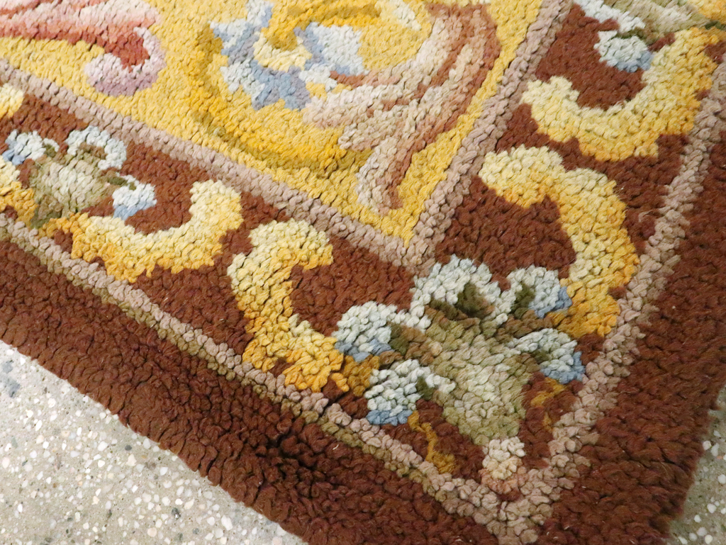 Antique French Savonnerie Rug, No.9099 - Staging