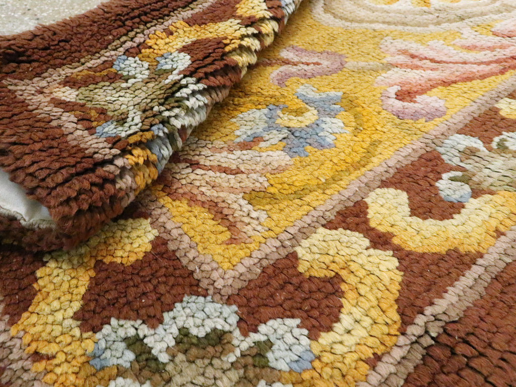 Antique French Savonnerie Rug, No.9099 - Staging