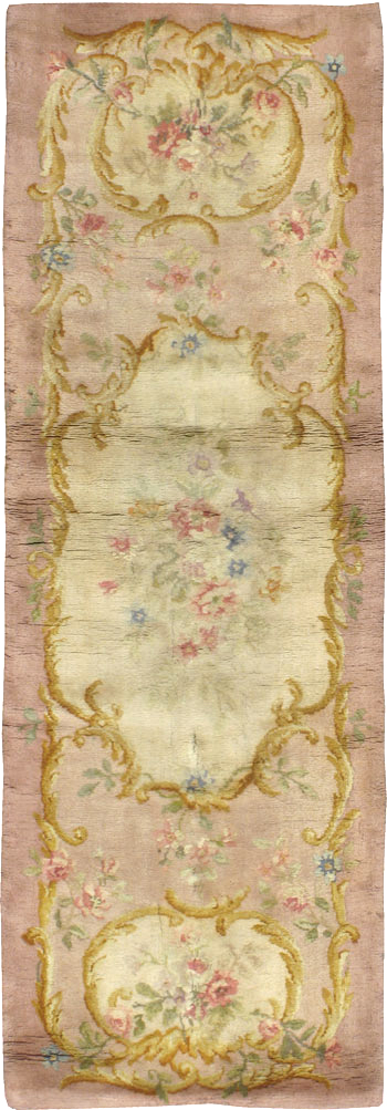 Antique French Savonnerie Runner, No.9105 - Staging