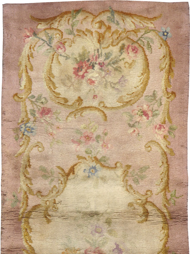 Antique French Savonnerie Runner, No.9105 - Staging