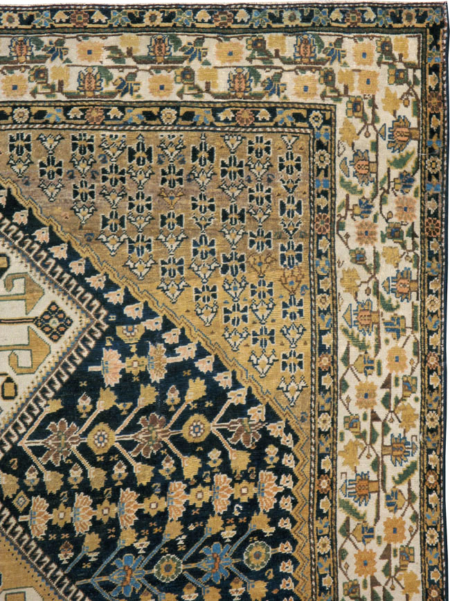 Antique Persian Shiraz Gallery Carpet, No.9147 - Staging