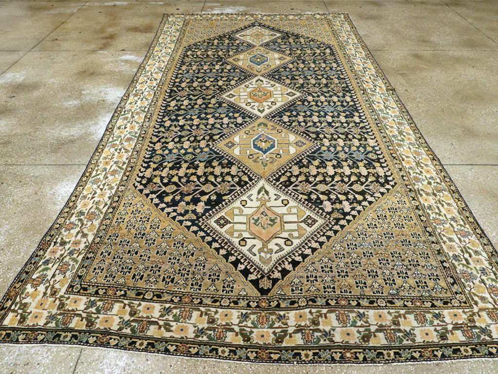 Antique Persian Shiraz Gallery Carpet, No.9147 - Staging