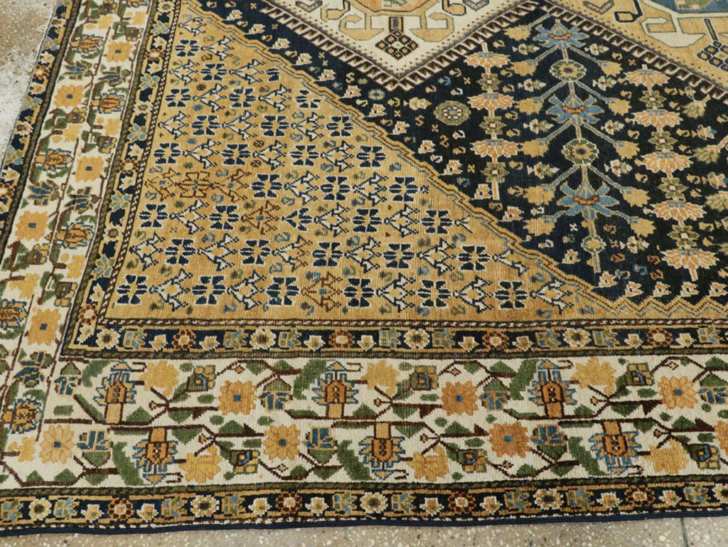 Antique Persian Shiraz Gallery Carpet, No.9147 - Staging