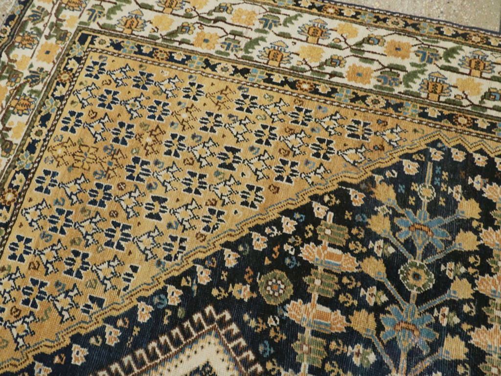 Antique Persian Shiraz Gallery Carpet, No.9147 - Staging