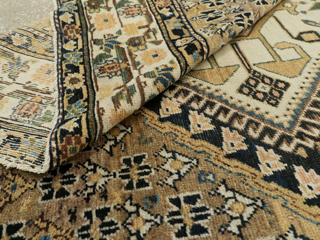 Antique Persian Shiraz Gallery Carpet, No.9147 - Staging