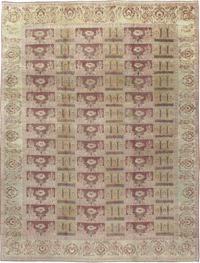 Antique Persian Dorokhsh Carpet, No.9152 - Staging