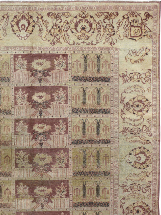 Antique Persian Dorokhsh Carpet, No.9152 - Staging