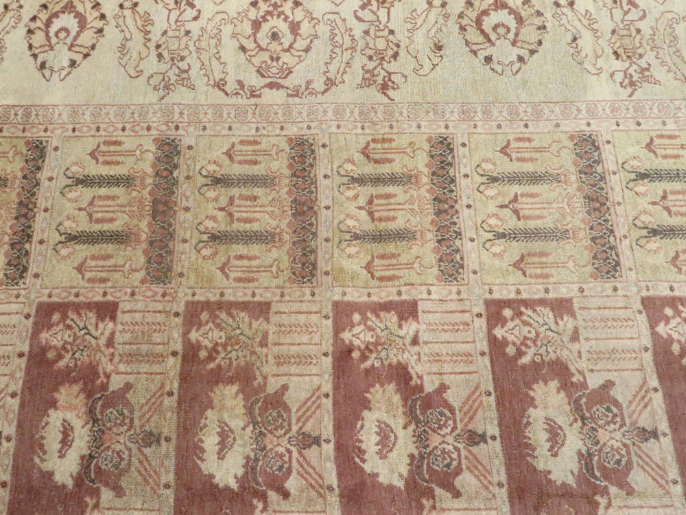 Antique Persian Dorokhsh Carpet, No.9152 - Staging
